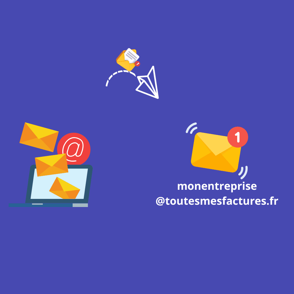 Boîte mail contenant des factures électroniques